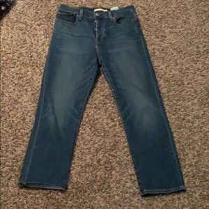 Levi’s wedgie straight blue jeans - size 29